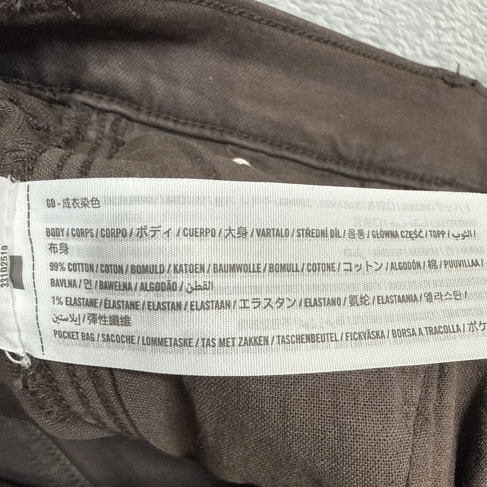 Hollister Baggy Carpenter Pants Jeans Men 31x30 (Fits 33X28) Brown Stretch